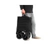 Foldable Extended Wagon with Extra Large Capacity, Heavy Duty Utility Cart with All Terrain Wheels for Camping, Garden, Beach, Shopping-The Pop Home - 3 of 4