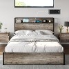 AMERLIFE Lift Up Storage Bed Frame with Lifting Storage & Charging Station - 4 of 4