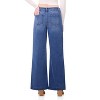 Rekkuna Women's Pull-On Wide Leg Jeans – Mid-Rise Stretch Shaping Denim with Slant Pockets and Flattering Fit - 3 of 4