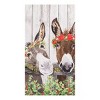 C&F Home 27" x 18" Printed Christmas Donkey Christmas Holiday Machine Washable Cotton Kitchen Dish Towel Decor Decoration - 2 of 4