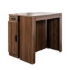 CLIHOME Modern Multifunctional Extendable Dining Table with Outlet, Space Saving Expanding Table with Storage - 3 of 4
