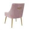 TOV Furniture Beatrix Pleated Mauve Velvet Side Chair - 3 of 4