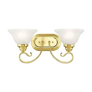 Livex Lighting Coronado 2 - Light Vanity in  Polished Brass - 1 of 1