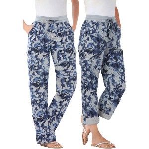 Woman Within Petite Convertible Length Cargo Pant/Capri - 1 of 3