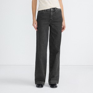 Lands' End Women's Recover High Rise Wide Leg Blue Jeans - 1 of 4