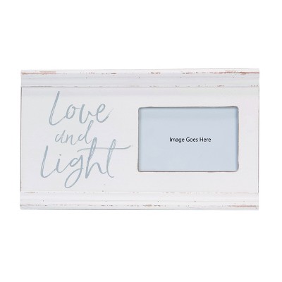 Transpac Wood 13 in. White Hanukkah Photo Frame