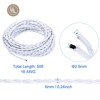 Unique Bargains Vintage 2-Conductor 18 AWG Twisted Cloth Covered Wire - 2 of 4