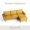 XIZZI 81" L Shaped Couch with Chaise, Minimalist Modern Sofa with Deep Seat, Upholstered 3-Seater Corner Couch for Living Room, Bedroom - 2 of 4