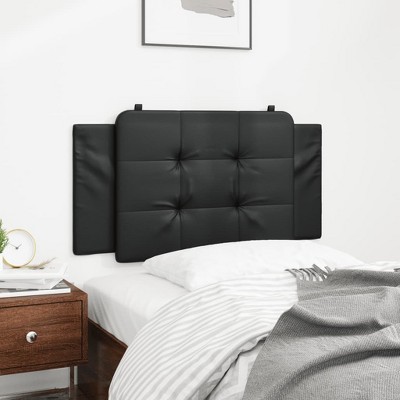 vidaXL Headboard Cushion Black 39.4" Faux Leather