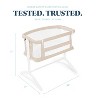 MYKKO Baby Delight Beside Me Serenity Bassinet | Lightweight Bedside Sleeper & Baby Bassinet | 7-Position Height Adjustment - 3 of 4