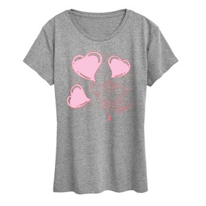 Women's - Spongebob Squarepants - Heart Bubbles Short Sleeve Graphic T-Shirt - 1 of 4