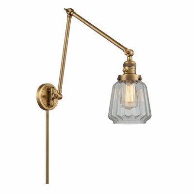 Chatham - 1 Light Double Extension Swing Arm Wall Sconce In Art Deco Style-30 Inches Tall and 8 Inches Wide