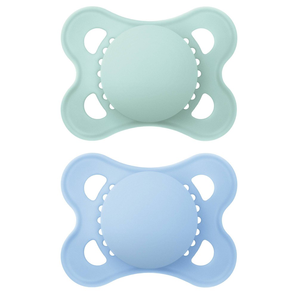 MAM Original Matte Pacifier (2 Pack, 1 Sterilizing Pacifier Case), Pacifiers 0-6 Months, Baby Boy Pacifier, Best Pacifiers for Breastfed Babies, Sterilizing Storage Case (B09G78GVJ3)