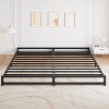 6 Inch King Bed, Metal Platform Bed Frame with Steel Slats Support, Mattress Foundation, Easy Assembly, No Box Spring Needed, Black - 2 of 4