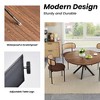Wooakway 47'' Modern Round Dining Table Kitchen Table Coffee Table for 4-6 People Home Furniture - 3 of 4