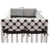 Bacati - Dots/Stripe Crib Rail Guard Covers set of 2 White/Black - 3 of 4