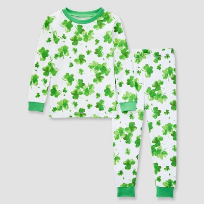 Burt's Bees Baby® Baby 2pc Happy Covers Organic Cotton Pajama Set - Green