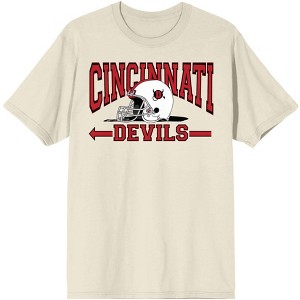 Vintage Sport Cincinnati Devils Men's Natural T-Shirt - 1 of 3