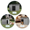 Kumasinova 32"/43" Easy-Assemble Dog Crate with Weatherproof Roof,Spacious Small/Medium Dog Crate Interior with Open-Top,Dog Kennel Indoor Furniture - 4 of 4