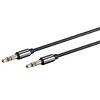 Monoprice Audio Cable - 3 Feet - Black | Auxiliary 3.5mm TRS Audio Cable - Slim, Durable, Gold plated for smartphone, mp3 player, laptop - Onyx Series - image 2 of 4