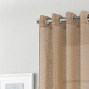 RT Designers Collection Dexter Linen Texture Grommet Sheer Curtain Panel Pair 36" x 84" Taupe - 3 of 4