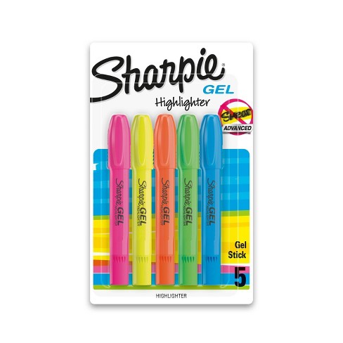 Yoobi | Highlighter Gel Pens | Includes 4 Highlighters in Pink, Green,  Yellow and Orange | For Office & School | PVC Free