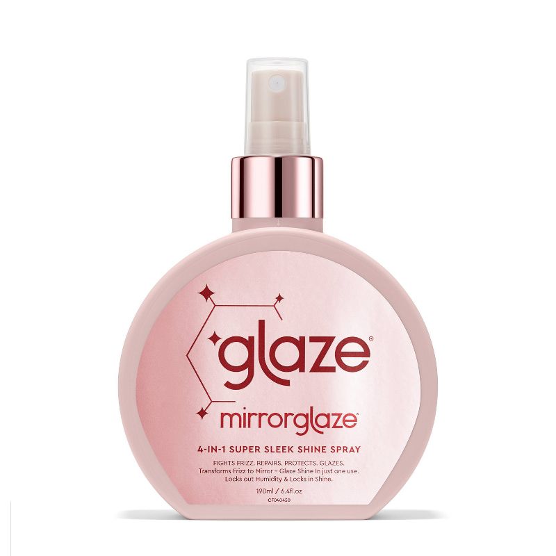 Glaze MirrorGlaze 4-in-1 Super Sleek Anti-Frizz Shine Spray with Heat Protector - 6.4 fl oz, 1 of 5