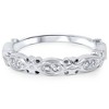 Pompeii3 1/10ct Vintage Diamond Wedding Ring 14K White Gold - 4 of 4