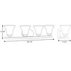 Progress Lighting Adorn 4-Light Wall Light in Brushed Nickel with Etched Glass Shade - 2 of 3