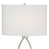 360 Lighting Nickel Oval Eye 28" Power Outlet Table Lamps Set of 2 - 3 of 4