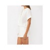 Women's Dropped Shoulder Knot Front Button-Down Top - LOVESTITCH - 2 of 4