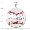 Black Bow Jewelry Sterling Silver Harmon Killebrew Signature LG Enamel Baseball Pendant - 4 of 4
