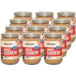 Woodstock Smooth Unsalted Cashew Butter - Case of 12/16 oz