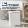 Aoibox 2 Pack 2.7 Gal Bathroom Trash Can with Lid, Automatic Touchless Smart Garbage Can, Slim Motion Sensor Waterproof Plastic Bin for Kitchen Toilet - 4 of 4