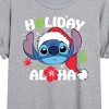 Women's - Lilo and Stitch - Holiday Aloha Oversized Graphic T-Shirt - 2 of 4