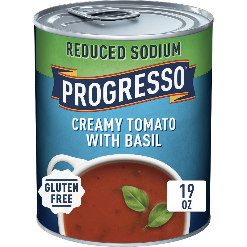 Progresso Gluten Free Low Sodium Creamy Tomato Basil Soup - 19oz, 1 of 11