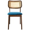 NicBex Mid Century Upholstered  Dining Chairs Set of 2 with Wicker Woven Back,Rustic Accent Chairs for Dining Room,Kitchen,Office - 3 of 4