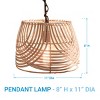 Split P Woven Rattan Pendant - 4 of 4