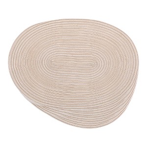 REGALWOVEN Polyester Oval Farmhouse Dining Kitchen Placemat 6 Pcs - 1 of 4