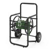 Suncast Professional Portable 200 Foot Powder-Coated Steel Hose Reel Cart with Wheels for Landscaping, Yard, Garden, & Utility Use, Black (2 Pack) - 4 of 4