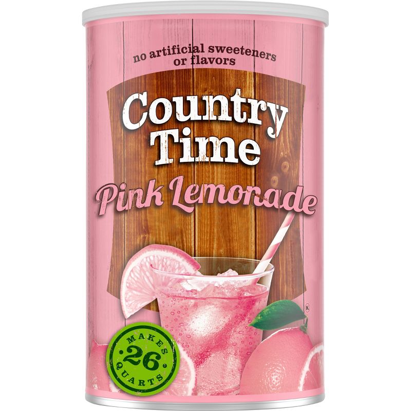 Country Time Pink Lemonade Drink Mix - 63 oz Canister, 1 of 9