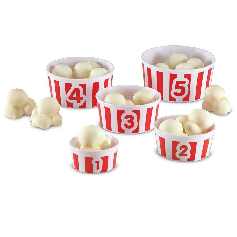 Learning Resources Smart Snacks Count 'Em Up Popcorn, 20 Piece Game, Ages 2+, 1 of 7