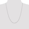 Black Bow Jewelry .90mm, 10 Karat White Gold, Round Snake Chain - 24 inch - 2 of 4