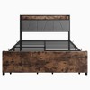 CAVINAS Twin Size Bed Frame with Storage Headboard, with Charging Station, Solid and Stable, Noise Free - 4 of 4