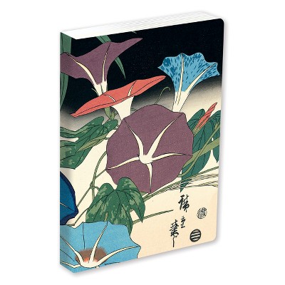 Journal Morning Glories & Cricket, Hiroshige Lined Paperback - (Jrnl) by  Tuttle Studio