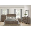 Okak Rustic 5-Drawer Dresser Chest with Black Metal Hardware Simple Design for Bedroom, No Assembly required - 4 of 4