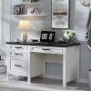 SinCiDo Home Desk,53" Wide Desk in the Farmhouse,Adjustable Filing Cabinet A4/ Letter /F4/Lega,3 Drawers, Desk for Study and Bedroom - 2 of 4