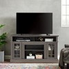 Sapphtopaz TV Stand Modern Media Entertainment Center for TVs Up to 65" Storage Cabinet with Lattice Glass Cabinet Door and Open Storage - 2 of 4