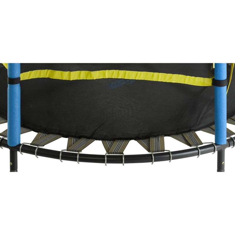 Machrus Upper Bounce 55&#34; Kids&#39; Trampoline with Safety Net Enclosure System - Blue/Yellow, 5 of 9