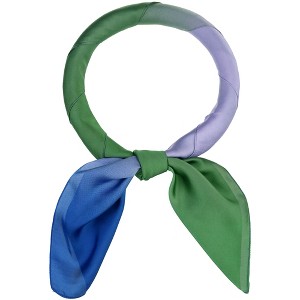 INSPIRE CHIC Women's Gradient Colorful Large Silky Hair Wrap Bandana Neck Scarf 35.4" X 35.4" - 1 of 4